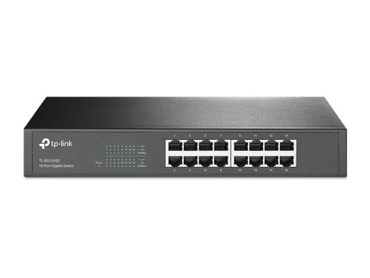 TP-Link TL-SG1016D Non gestito Gigabit Ethernet (10/100/1000) Nero